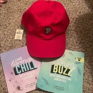 Small bundle, VS Pink hat , two Pink face masks